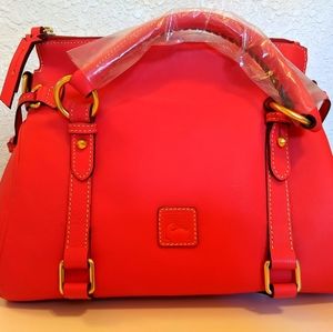 Dooney Bourke Raleigh Satchel in Geranium NWT